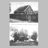 081-0003 Alte Postkarte von Reinlacken. Die Karte zeigt die Schule und das Gasthaus Thiel.jpg